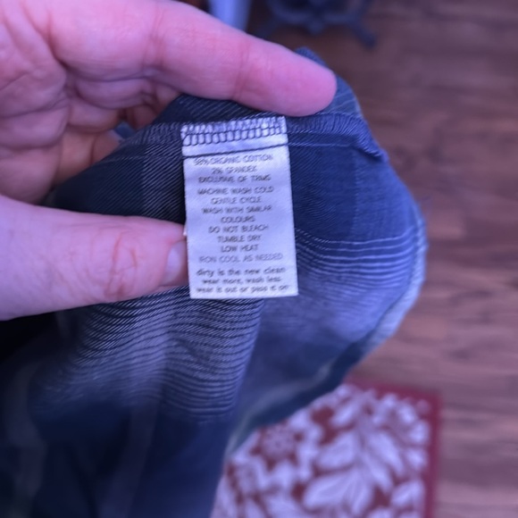 Horny Toad plaid soft women’s organic cotton shirt size large - Picture 4 of 5